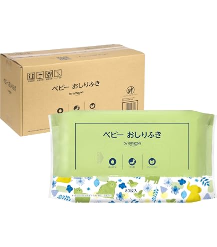 Amazon.co.jp: 大一紙工 赤ちゃんのおしりふき 80枚×12パック(960枚